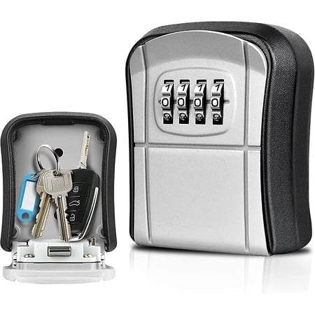 Key Safe Wall Mounted Mini Key Safe Outdoor With 4-digit Numeric Code ...