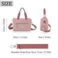 thumbnail image 2 of BadPiggies Crossbody Bag for Women Men, Nylon Waterproof Shoulder Purse Messenger Bag Lightweight Pocketbooks - Pink, 2 of 9