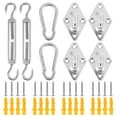 thumbnail image 1 of Kit de Fixation de Voile d'Ombrage de Jardin Quincaillerie d'Auvent Raccords Ensemble de Réparation, 1 of 9