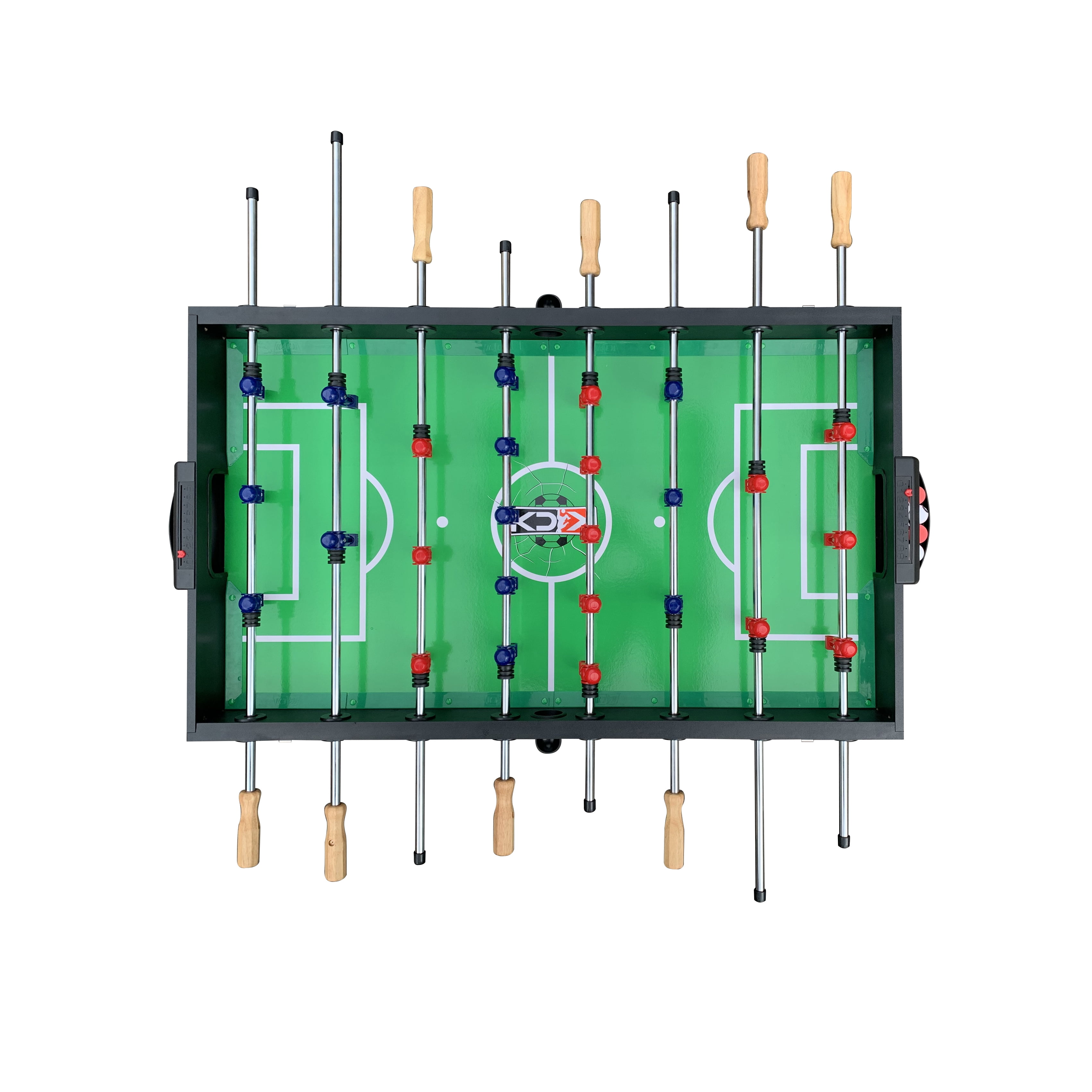 KICK Trilogy 55″ 3-in-1 Multi Game Table (Black) - Combo Game Table Set - Billiards, Air-Hockey, and a Foosball for Home, Game Room, Friends and Family!