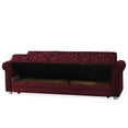 thumbnail image 2 of Ottomanson Convertible Sleeper Sofa Bed with Hidden Storage, Firm Comfort Couch, Burgundy, 2 of 7