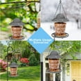 Peach & Pepper Bird Feeders for Outside,Small Hanging Wild Bird Feeder