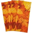 thumbnail image 2 of GZHJMY Fall Maple Leaves in Autumn Kitchen Towel, Dish Towels Quick Drying Tea Towels Absorbent Hand Towels for Kitchen Sink Dinner Table 28 x 18 Inches, Set of 4, 2 of 7