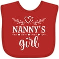 thumbnail image 3 of Inktastic Nanny Girl Granddaughter Girls Baby Bib, 3 of 4