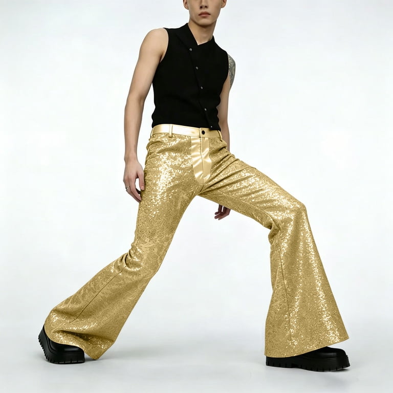 mens sequin dress pants Men's Sequin Pants