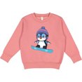 thumbnail image 2 of Inktastic Snowboard Penguin Toddler Sweatshirt, 2 of 4