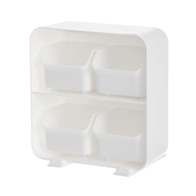 Organizador de cajones de escritorio multiusos para el hogar o el dormitorio con capacidad de almacenamiento apilable para artículos de papelería y cosméticos