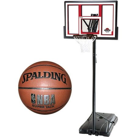 Lifetime 48" Portable Basketball System & Basketball Value Bundle