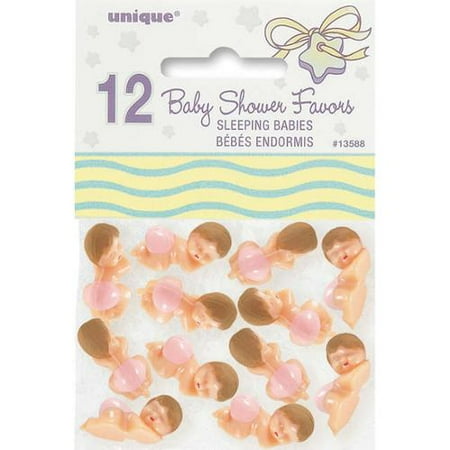 Party Favor Babies 12/Pkg-Pink Diaper