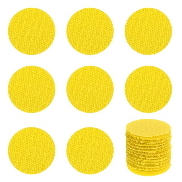 Uxcell 1.6 Pulgadas Marcadores de Punto de Alfombra 35Pcs Marcadores de Puntos Circulares para Decoración de Aulas de Maestros, Amarillo