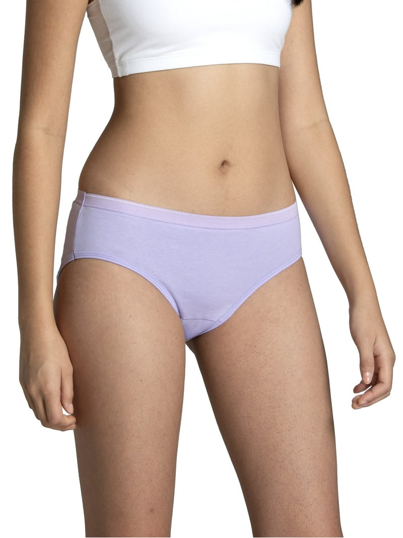 Beyond Soft Fruit of the Loom Women's Cotton Hipster Underwear, 6
