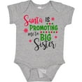 thumbnail image 3 of Inktastic Santa is Promoting Me to Big Sister Girls Baby Bodysuit, 3 of 5