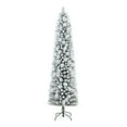 thumbnail image 1 of Holiday Time 7' Pre-lit Flocked Colorado Slim Tree, Green, 1 of 6