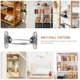 thumbnail image 3 of OFFIGAM 6 Sets Earthquake Bookshelf Straps Rolled Steel for Homeowners, 3 of 8