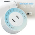 thumbnail image 1 of Mini Outlet Timer ，International Travel Adapter For Phone Household Electric Appliances , US Plug 110V-220V, 1 of 8
