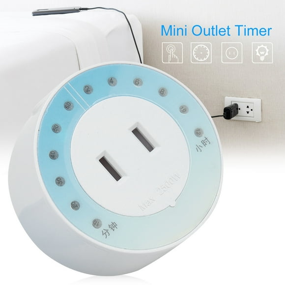 Mini Minuteur de Prise, Adaptateur de Voyage International pour Téléphone Appareils Électriques Ménagers, Prise US 110V-220V
