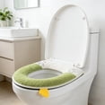 thumbnail image 4 of Thickened Toilet Seat Cushion with Handle, Complete Coverage Winter Warm Removable Toilet Seat Cover for Household Use, 4 of 6