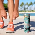 thumbnail image 2 of 20oz Labrador Dogs with Flowers Skinny Tumblers Stainless Steel Tumbler with Lid and Straw,Vacuum Insulated Double Wall Travel Tumbler Cups with Cleaning Brush for Coffee,Tea, 2 of 6