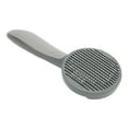 thumbnail image 4 of Cepillo para gatos de acero inoxidable con agujas de masaje para eliminar el pelo, cepillo autolimpiante, herramienta de aseo para mascotas, para gatos y perros, color gris., 4 of 14