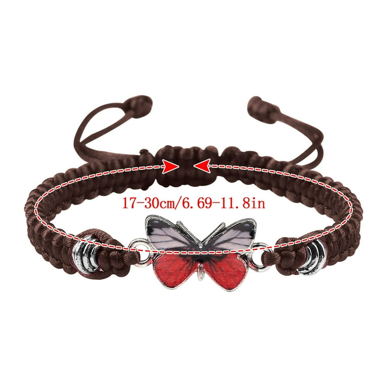 Red Bracelet Butterfly, Bracelets Charms Red