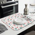 thumbnail image 3 of Pioneer Flower Floral Print Pattern Kitchen Dish Drying Mat 1 Pack, Ultra Absorbent Microfiber Drainer Mat, 16"x18", 3 of 6