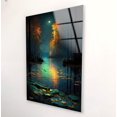 thumbnail image 1 of HelloGlass Tempered Glass Wall Art Oversized office Wall Decor Abstract Art And Cool Wall Hanging Lake View Wall Art Waterfall Wall Art View Wall Art 12x18inch, 1 of 11