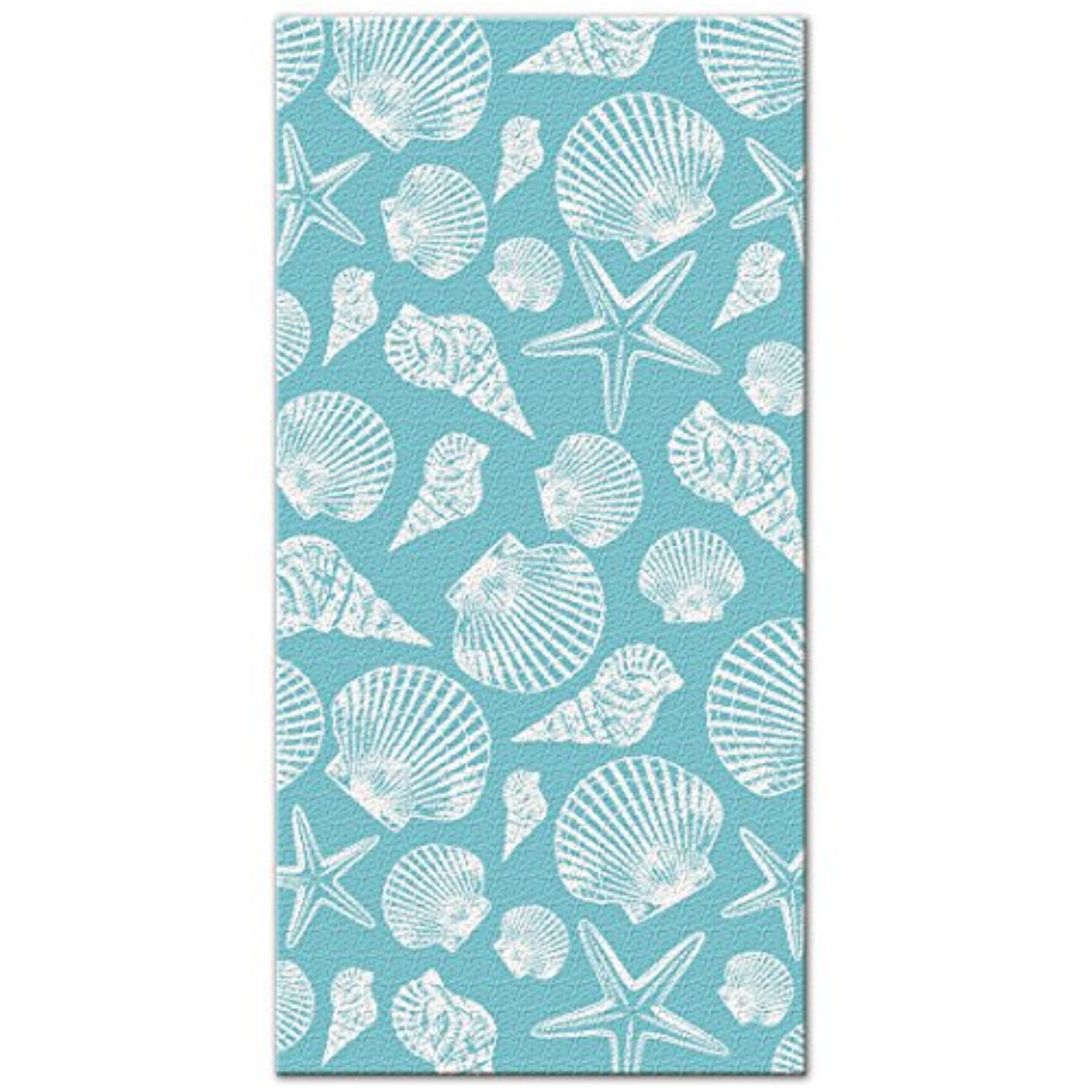 Island Heritage Cotton 60" x 30" Seashells Beach Towels, 1 Each