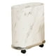 thumbnail image 4 of Cubo de basura con ruedas extraíbles, cesta para basura, ahorra espacio, tapa sellada. Blanco, 4 of 9