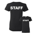 thumbnail image 1 of Tee Hunt Staff Women's T-Shirt Event Staff Uniform Employee Party Security Shirt, Black, 3X-Large, 1 of 5