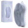 thumbnail image 1 of MainBasics Exfoliante de silicona para el cuerpo, exfoliante de ducha 2 en 1 para el cuerpo, lufa de silicona y masajeador del cuero cabelludo (cuerpo azul claro + cuero cabelludo), 1 of 2
