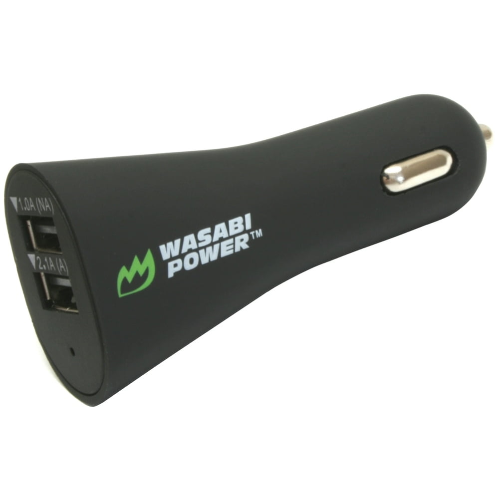 Wasabi Power USB Car Charger (2 Port, 15.5W, 3.1Amp)