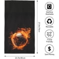 thumbnail image 3 of Football on Fire Hand Towels, Face Towel Soft Guest Towel Portable Kitchen Tea Dish Towels Washcloths Bathroom Decor Housewarming Gifts 15.7" X 27.5", 3 of 17