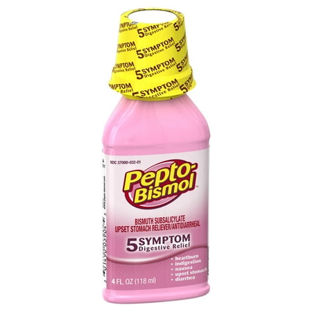 Pepto-Bismol Original Liquid 5 Symptom Medicine - Including Upset ...