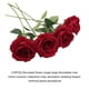 thumbnail image 4 of Injueey 10 unidades/juego de bodas de ensueño DIY con hermosas flores rosas de seda, para ramos y centros de , decoraciones que no dañan la Flores artificiales Vino rojo color, 4 of 6
