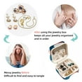thumbnail image 4 of Santa Claus Travel Portable Jewelry Organizer: Square Jewelry Box Storage Case and Display for Rings, Earrings, Necklaces, Bracelets, and More - Suitable for Girls and Women, 4 of 6