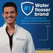 Waterpik ION Professional Water Flosser, Rechargeable and Portable, 10 Settings, 7 Flossing Tips, ADA Accepted, White