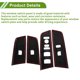 thumbnail image 5 of Ofertas Únicas 4 Pcs Cubierta del Marco del Interruptor de Ventana Panel de Control de Puerta para Honda CRV 2023-2025 Plástico Color de Fibra de Carbono Negra, 5 of 5