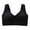 Black, variant on Front Closure Bra No Underwire Seamless V Breathable Support Women's Underwear (Black, 48F)
