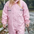 thumbnail image 5 of mgoYE Girl Rain Jacket 12 Toddler Kids Rain Suit for Boys Girls One Piece Hoodie Waterproof Coverall Lightweight Rain Jacket(Pink,4-5 Years), 5 of 7