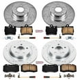 thumbnail image 3 of PowerStop Front and Rear Z23 Evolution Sport Carbon-Fiber Ceramic Brake Pad and Drilled & Slotted Rotor Kit Fits: MERCEDES-BENZ Select Models K4455, 3 of 10
