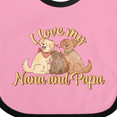 thumbnail image 4 of Inktastic I Love My Nana and Papa Cute Dogs Boys or Girls Baby Bib, 4 of 4