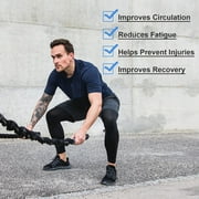 3 Pairs Leg Sleeves,Full Length Leg Compression Sleeve,Sports Leg Knee Sleeve with Anti Slip Silicone Strips,UV Protect Long Leg Sleeves for Men Women Basketball Football Running