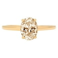thumbnail image 7 of Solitaire Engagement Ring for Women - 1ct Natural Morganite in 14K Yellow Gold Promise Ring, 7 of 7