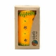 thumbnail image 2 of Hand Painted Candles in Yellow Masika Design (pillar) Nobunto, 2 of 2