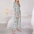 thumbnail image 5 of Wukai Carrot Rabbit Print Women's Pajama Set - Soft Long Sleeve Sleepwear for Comfort and Style-Medium, 5 of 9