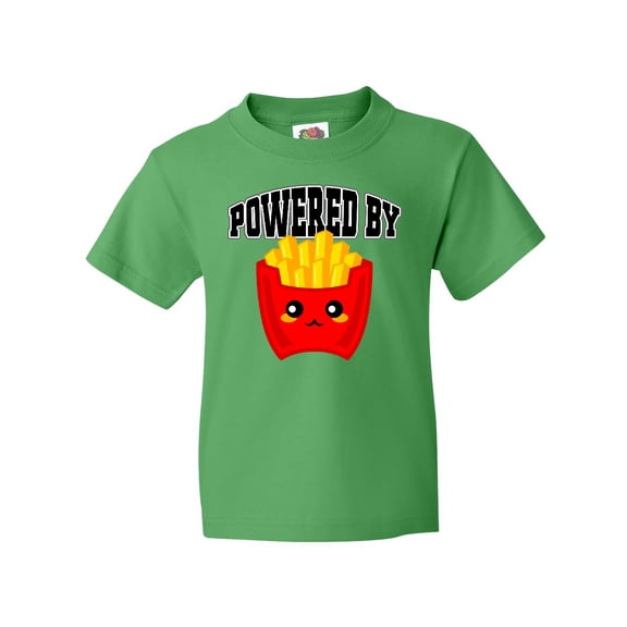 Inktastic French Fries Powered by Fries Youth T-Shirt