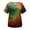 Black, variant on Patlollav Womens Plus Size Short Sleeve Print V-Neck Tops Tee T-Shirts Blouse