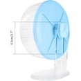 thumbnail image 5 of Paradis d'Exercice pour Animaux, Roue en Plastique Transparent, Roulements Métalliques Doubles Jouet de Course pour Hamster, Opération Ultra-Silencieuse Favorise la Correction de la Posture, Décoration d'Habitat avec Support Réglable (26cm), 5 of 5