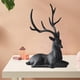 thumbnail image 4 of Adornos de ciervo y reno negro para estanterías, salas de estar y muebles artesanales. Sentado, 4 of 8