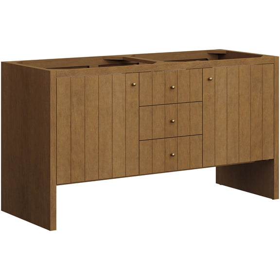 James Martin Vanities 435-V60D-HNO Hudson 60" Double Free Standing Wood Vanity Cabinet